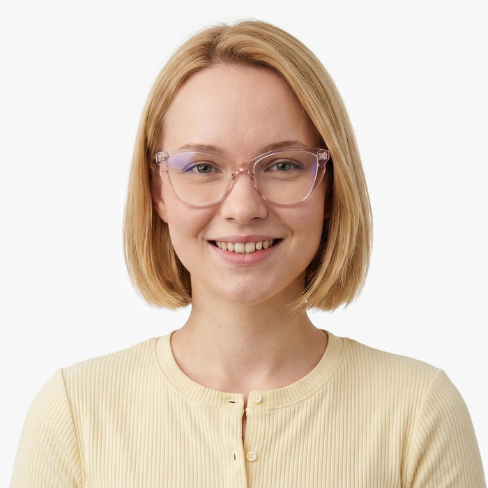 Eydology Lorelei Transparent Pink Glasses 4