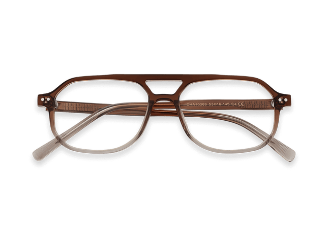 Eydology Lorenzo Gradual Brown Glasses 1