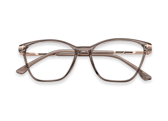 Eydology Louise Transparent Dust Purple Glasses 1