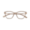 Eydology Louise Transparent Light Brown Glasses 1