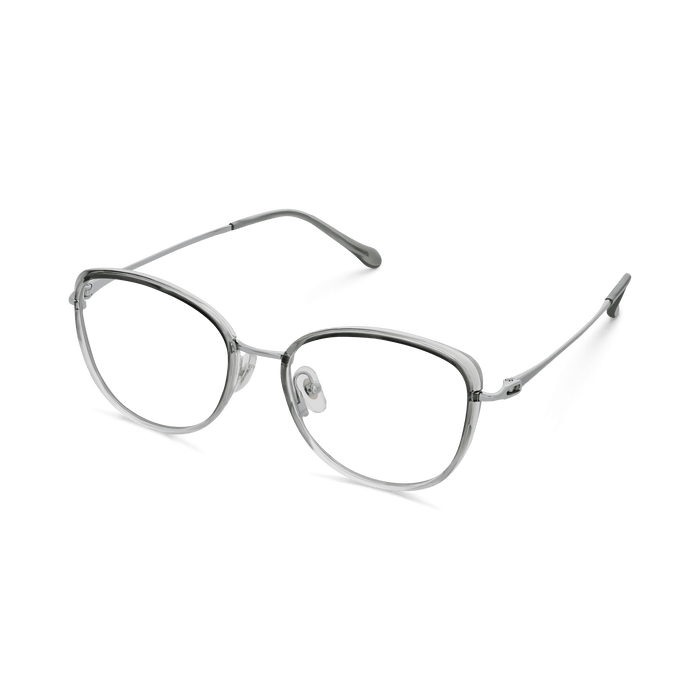 Eydology Luciana Gradient Grey Green/Chrome Glasses 3