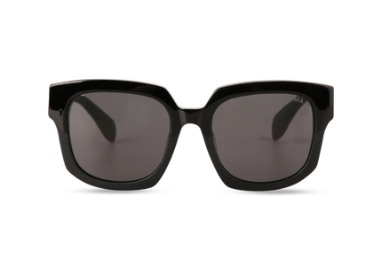 Eydology Luna Black Frame Grey Lens Sunglasses 1