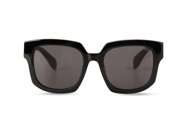 Eydology Luna Black Frame Grey Lens Sunglasses 1