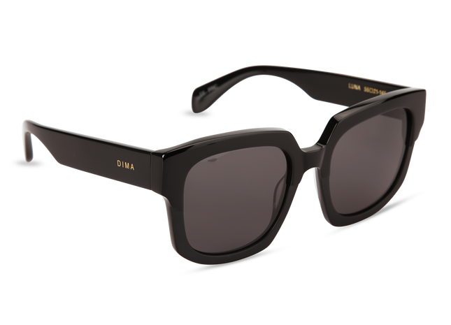 Eydology Luna Black Frame Grey Lens Sunglasses 2