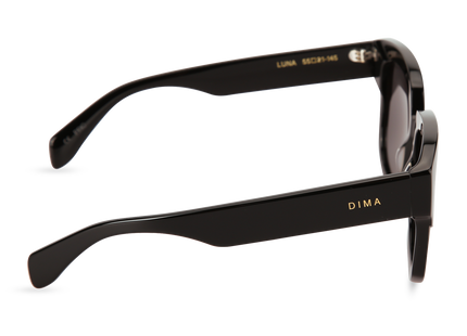 Eydology Luna Black Frame Grey Lens Sunglasses 3