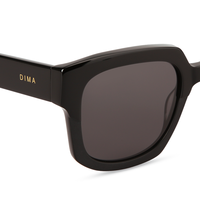 Eydology Luna Black Frame Grey Lens Sunglasses 4