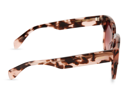 Eydology Luna Pink Tortoise Frame Redwood Gradient Lens Sunglasses 3