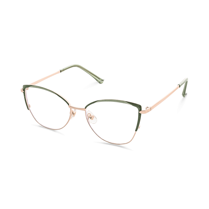 Eydology Lyanna Green Rose Gold Glasses 6