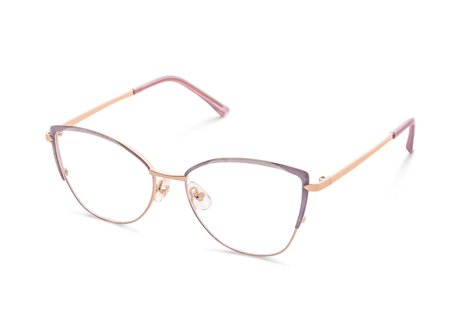 Eydology Lyanna Purple Rose Gold Glasses 6