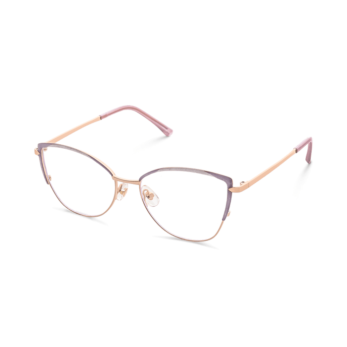 Eydology Lyanna Purple Rose Gold Glasses 6