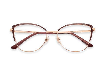 Eydology Lyanna Red Rose Gold Glasses 1