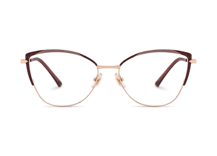 Eydology Lyanna Red Rose Gold Glasses 2