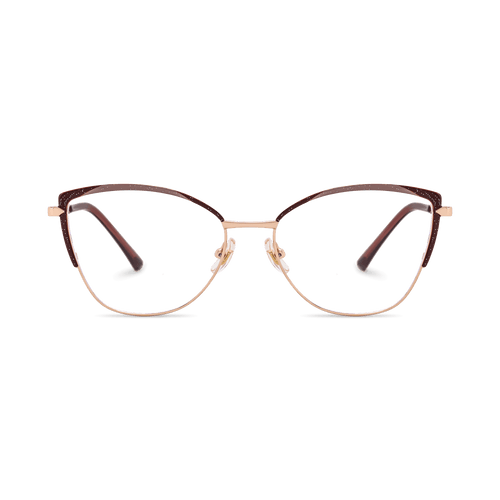 Eydology Lyanna Red Rose Gold Glasses 2