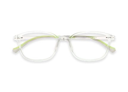 Eydology Maira Green Square Kids Glasses 1