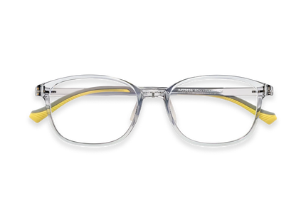 Eydology Maira Grey Square Kids Glasses 1