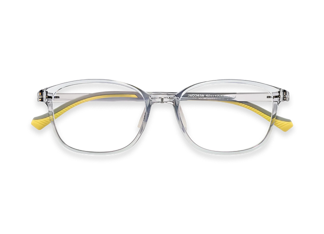 Eydology Maira Grey Square Kids Glasses 1