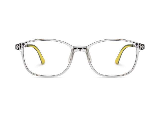 Eydology Maira Grey Square Kids Glasses 2