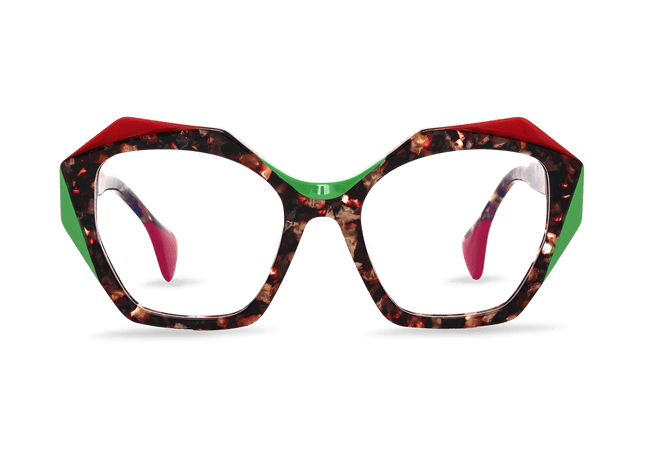 Eydology Makai Floweral Tortoise Glasses 1