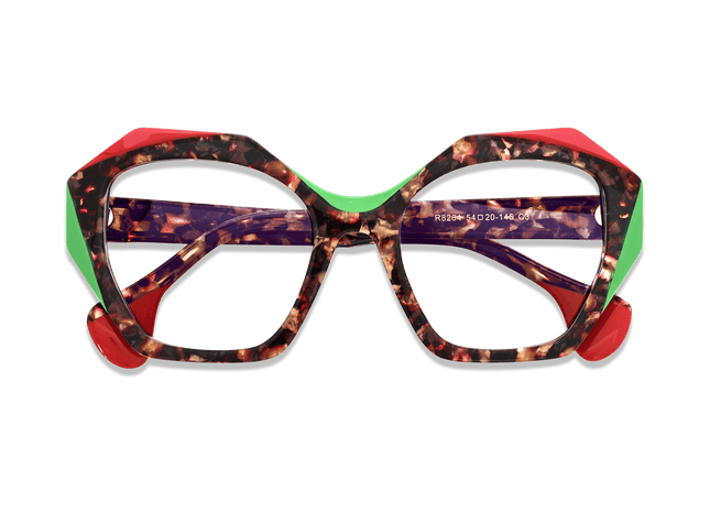 Eydology Makai Floweral Tortoise Glasses 3