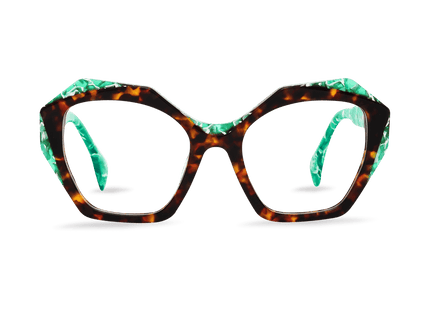 Eydology Makai Green Tortoise Glasses 1