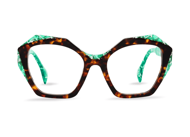 Eydology Makai Green Tortoise Glasses 1