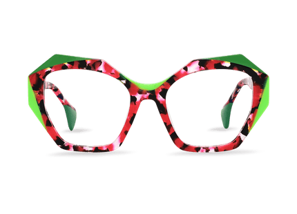 Eydology Makai Shiny Red Tortoise Glasses 1