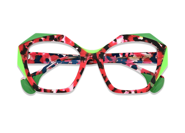 Eydology Makai Shiny Red Tortoise Glasses 3