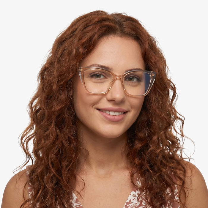 Eydology Makayla Champagne Eyeglasses 3