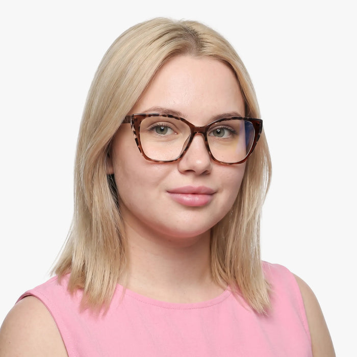 Eydology Makayla Crystal Brown Eyeglasses 3