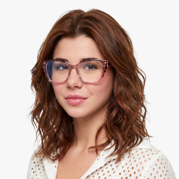 Eydology Makayla Crystal Pink Eyeglasses 3