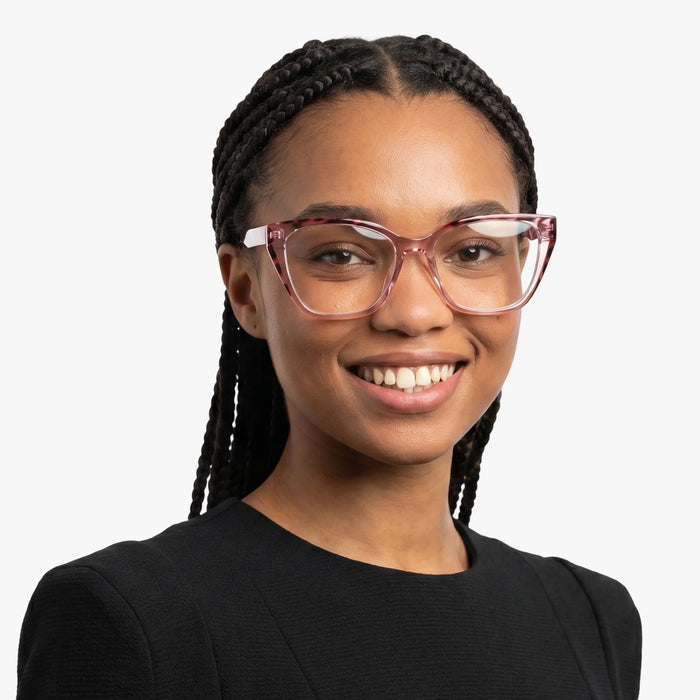 Eydology Makayla Crystal Pink Eyeglasses 4