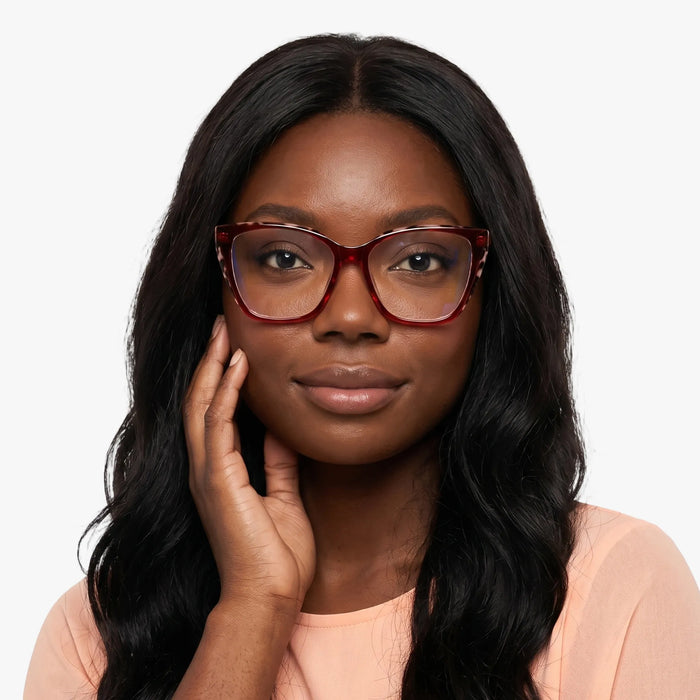 Eydology Makayla Crystal Red Eyeglasses 4