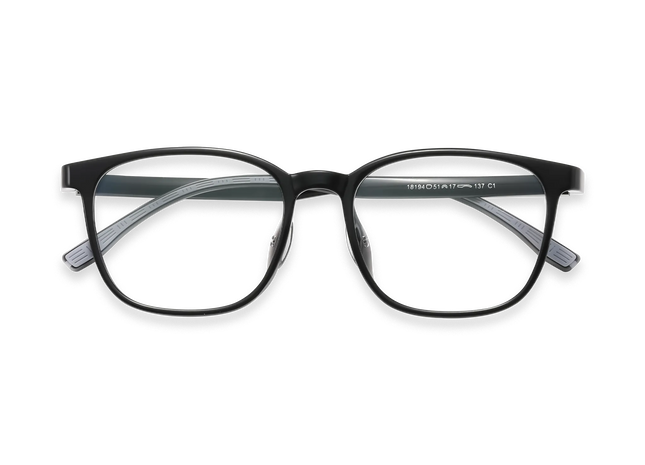 Eydology Maple Black Square Kids Glasses 1