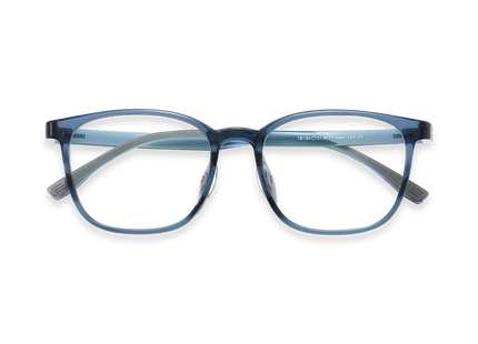 Eydology Maple Crystal Dark Blue Square Kids Glasses 1