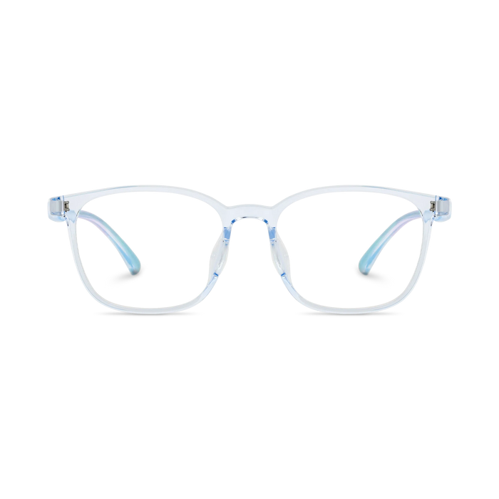 Eydology Maple Crystal Light Blue Square Kids Glasses 2