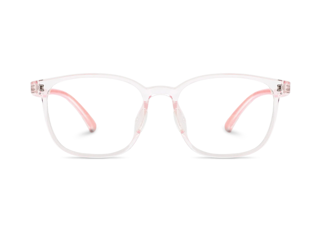 Eydology Maple Crystal Pink Square Kids Glasses 2