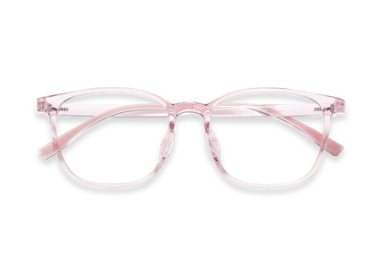 Eydology Maple Crystal Purple Pink Square Kids Glasses 1