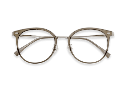 Eydology Matias Crystal Brown/Silver Glasses 1