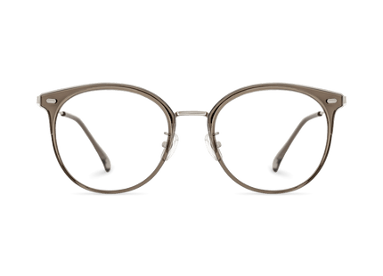Eydology Matias Crystal Brown/Silver Glasses 2