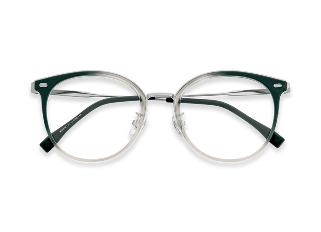 Eydology Matias Green Light Brown/Chrome Glasses 1