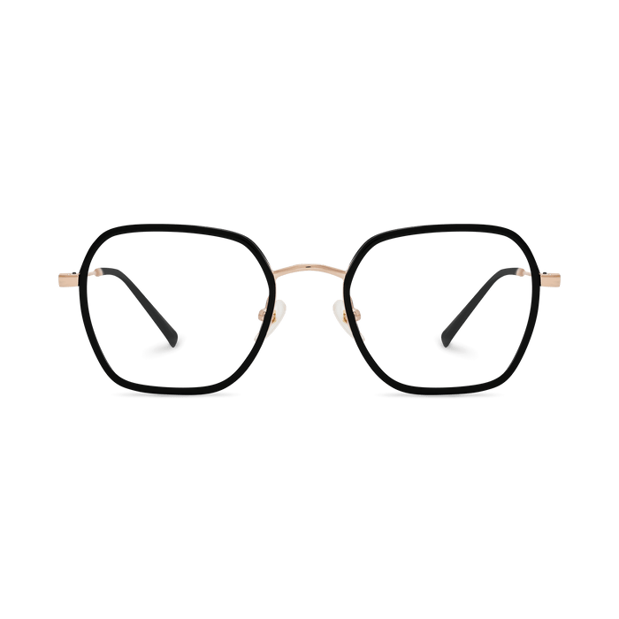 Eydology Megan Black/Rose Gold Glasses 2