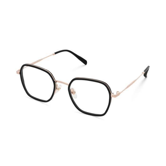 Eydology Megan Black/Rose Gold Glasses 3