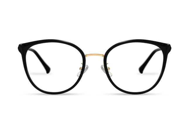 Eydology Melissa Black Gold Glasses 1