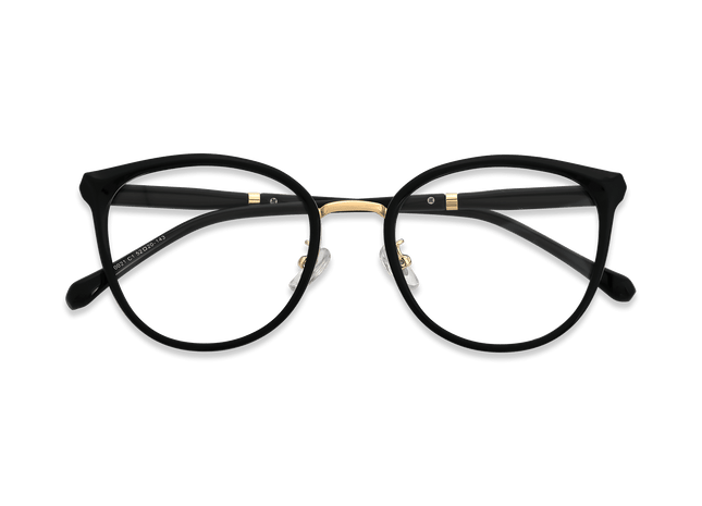 Eydology Melissa Black Gold Glasses 2