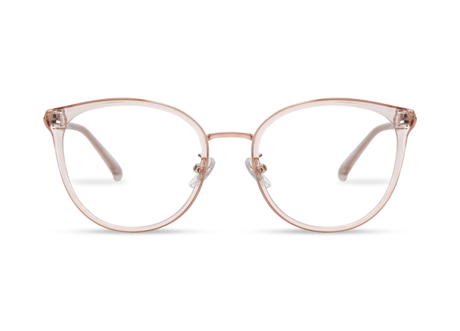 Eydology Melissa Crystal Pink/Rose Gold Glasses 1