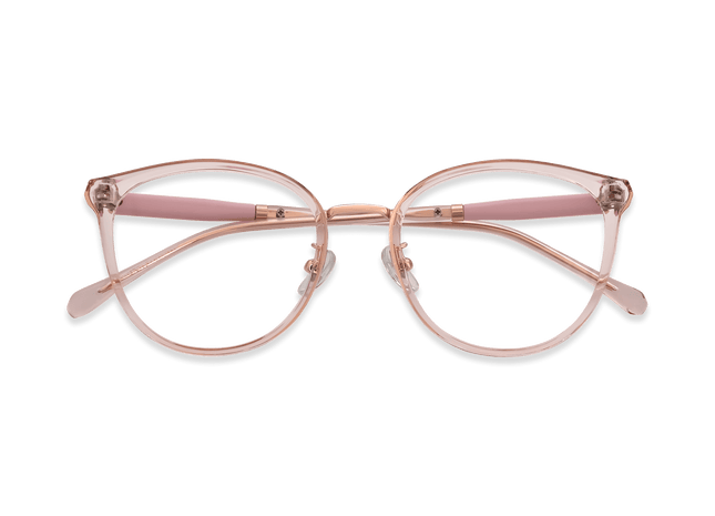 Eydology Melissa Crystal Pink/Rose Gold Glasses 2