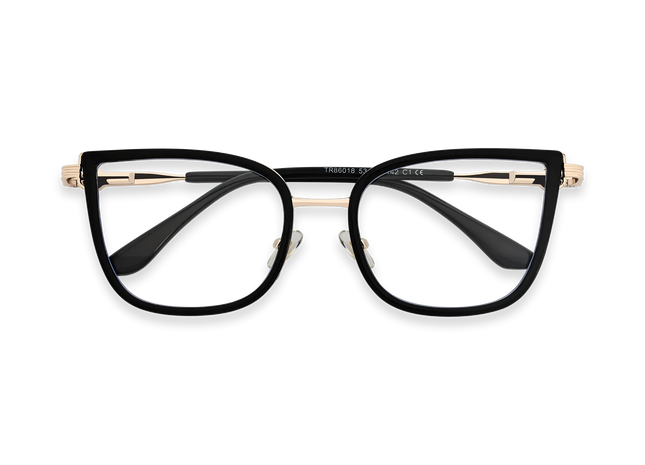 Eydology Melody Gold/Black Glasses 1