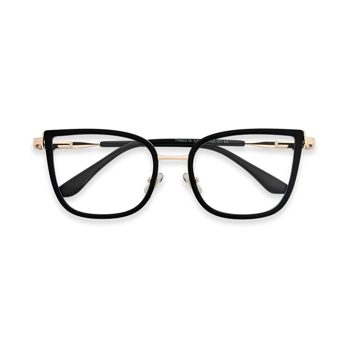 Eydology Melody Gold/Black Glasses 1
