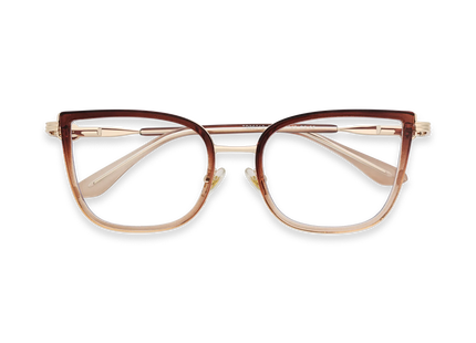 Eydology Melody Gold/Brown Gradient Glasses 1