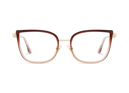 Eydology Melody Gold/Brown Gradient Glasses 2